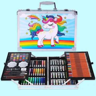 145 pieces watercolor pen set art painting stationery crayon oil pastel brush