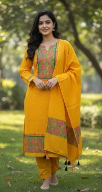 Block Print Three Piece