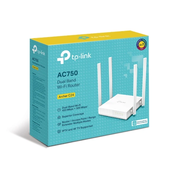 TP-Link Archer C24 AC750 Dual-Band WiFi Router
