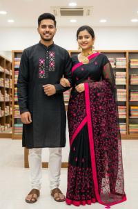 Premium Sharee Panjabi Couple Dress