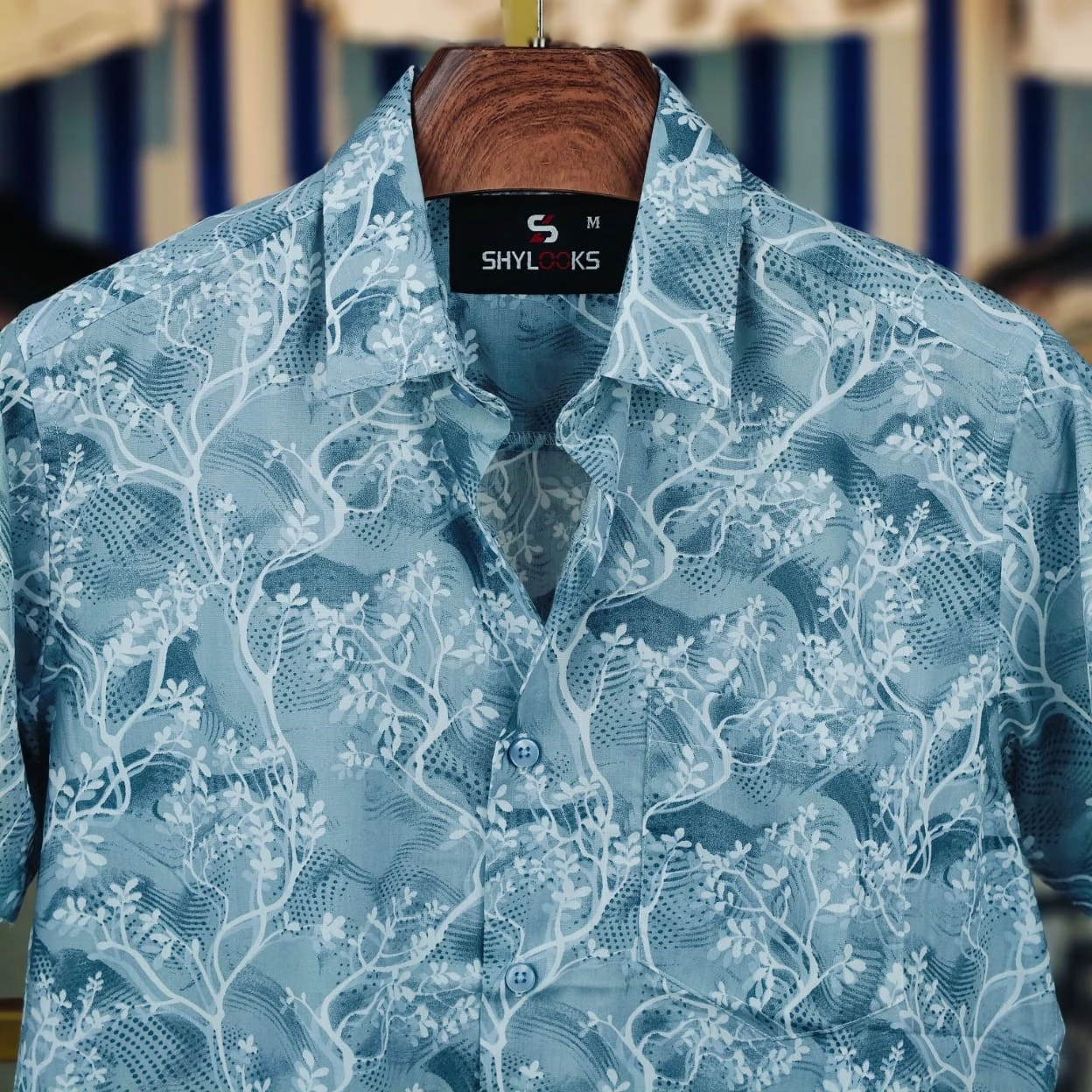 Pure Cotton Half Sleeve Print Shirt for Men's