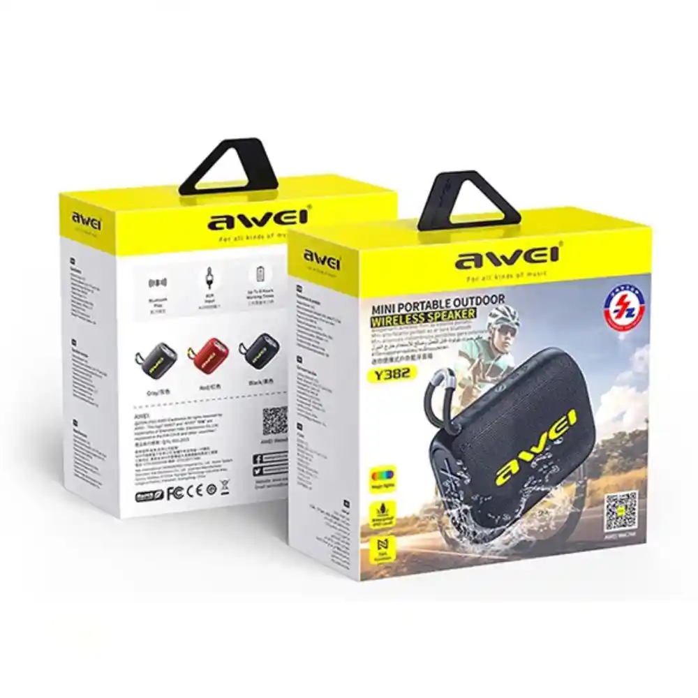 Awei Y382 Portable Bluetooth Speaker IPX7 Six month warrenty
