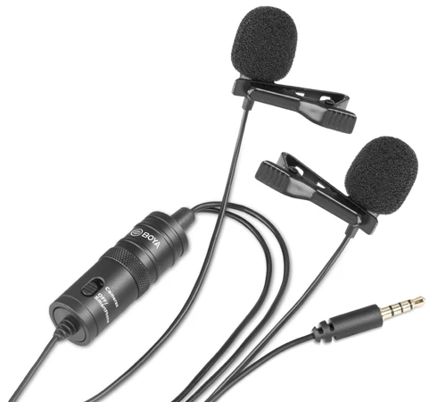 Boya BY-M1DM Dual Omni Directional Lavalier Microphone