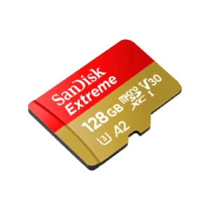 SanDisk 128GB Extreme UHS-I microSDXC Memory Card with SD Adapter