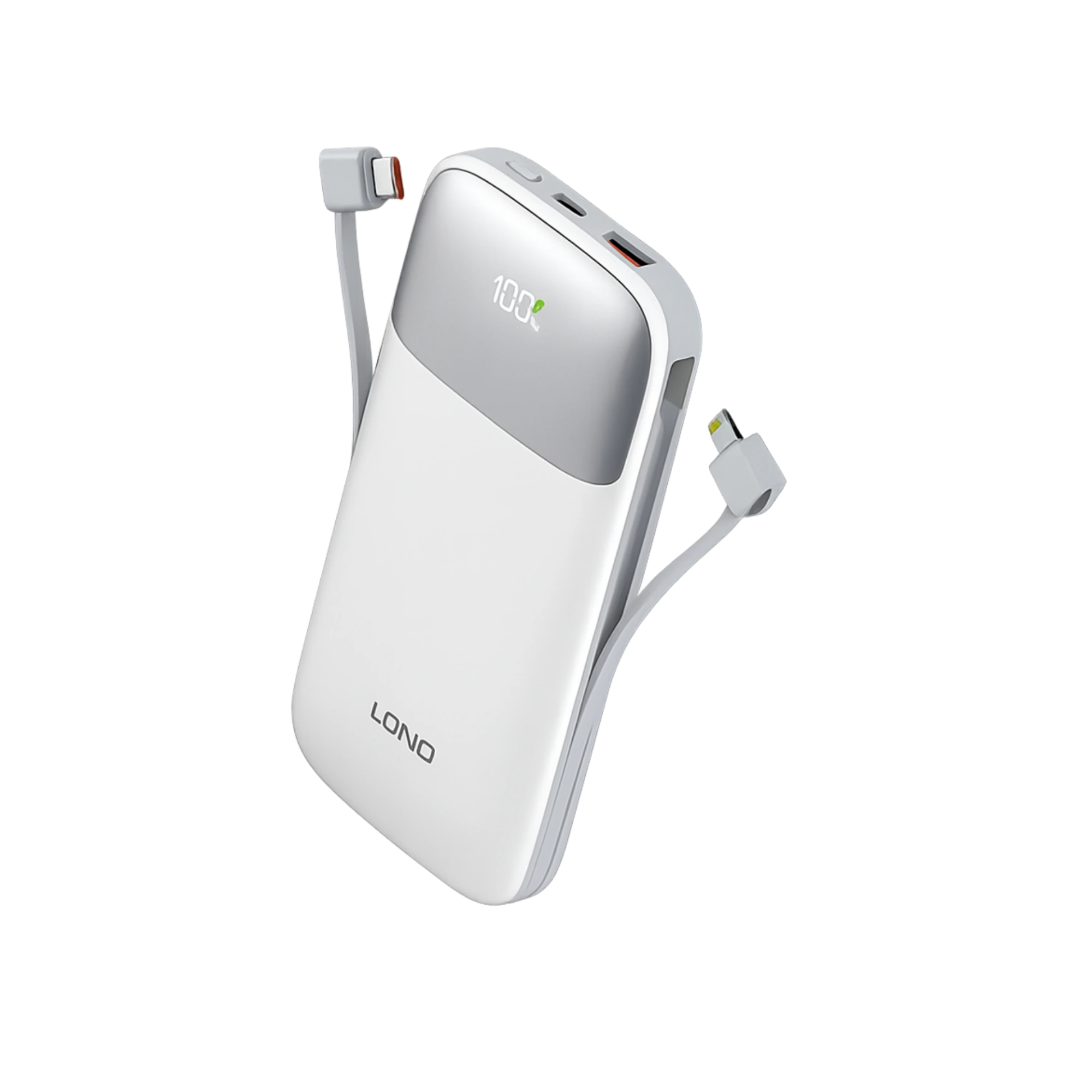 LDNIO PQ20 20000mAh 22.5W Power Bank with Built-in Cables