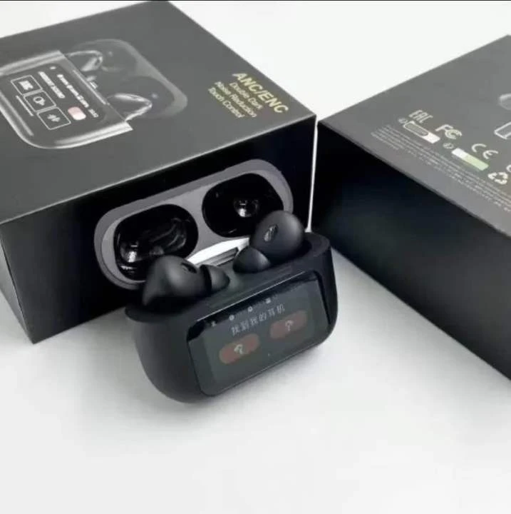 ANC Earbuds Touch Screen Display ( Black )