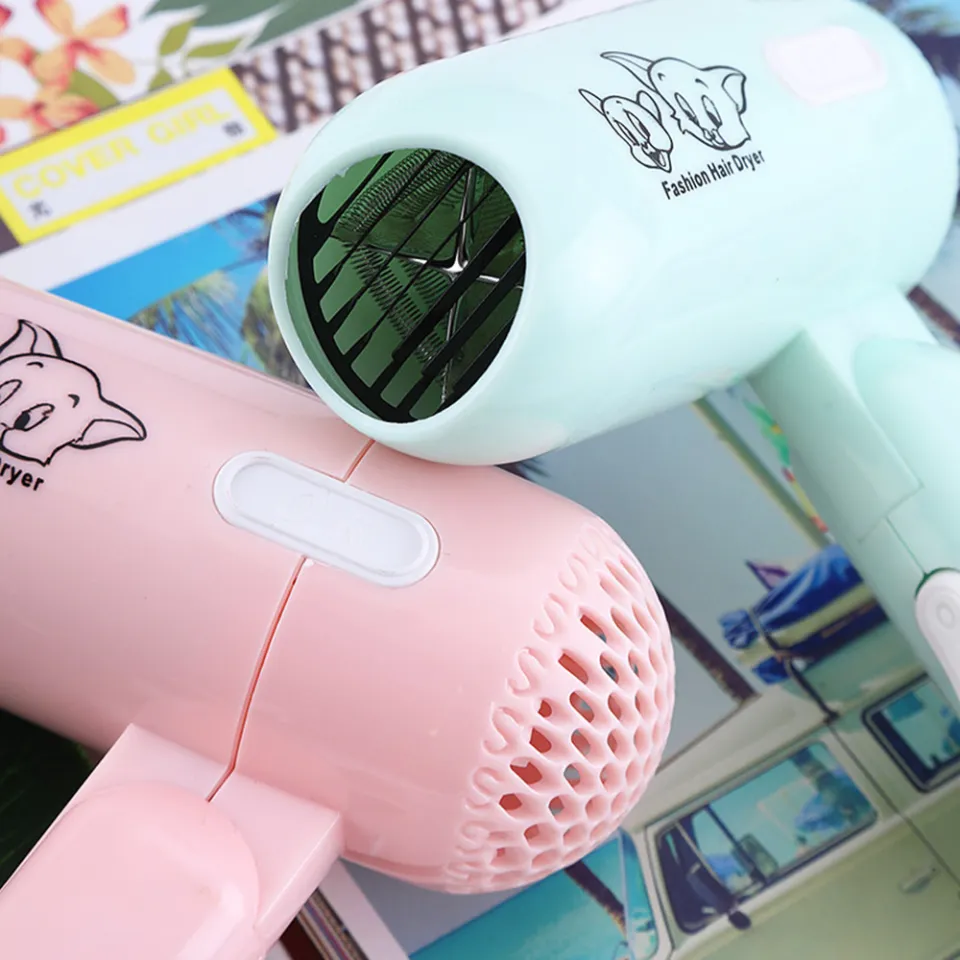Cartoon Fashion Hair Dryer for Children/Students/Dormitories/Travel Portable Foldable 2-speed Home Hair Dryer