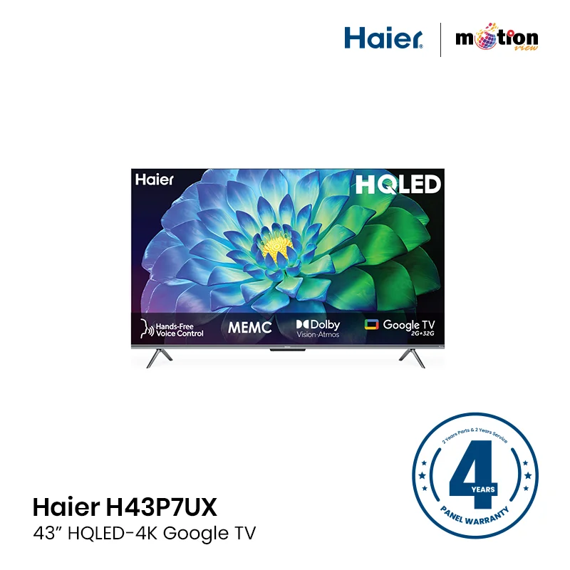 Haier H43P7UX 43 Inch HQLED-4K Google TV