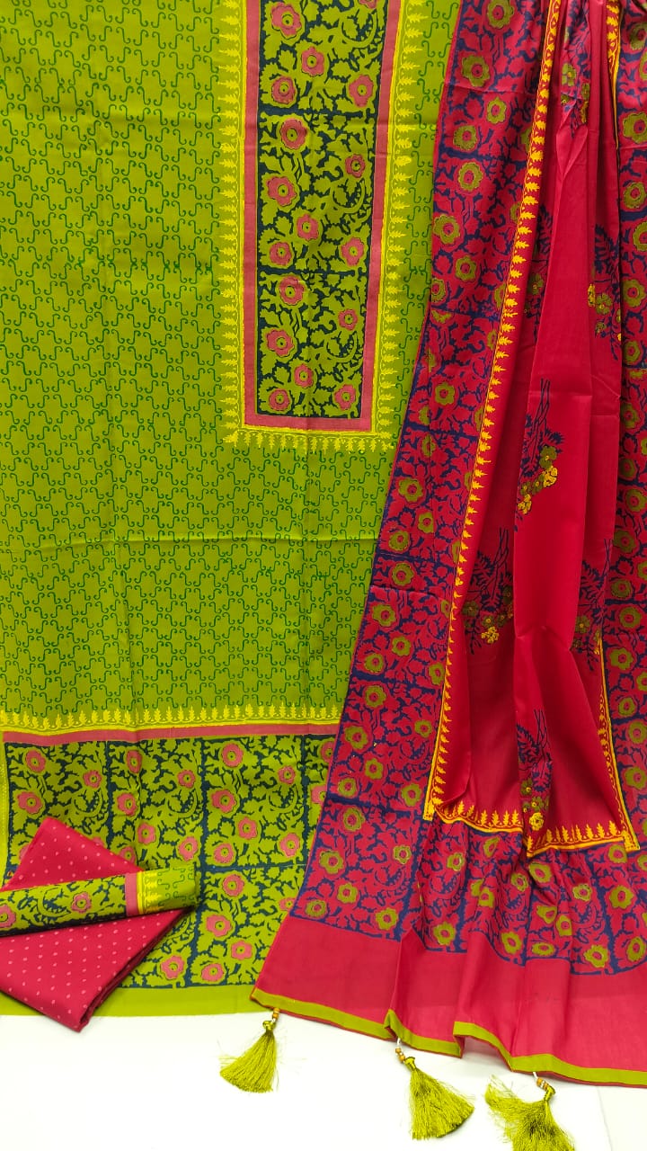 VIP Block Print Three-Piece Set
