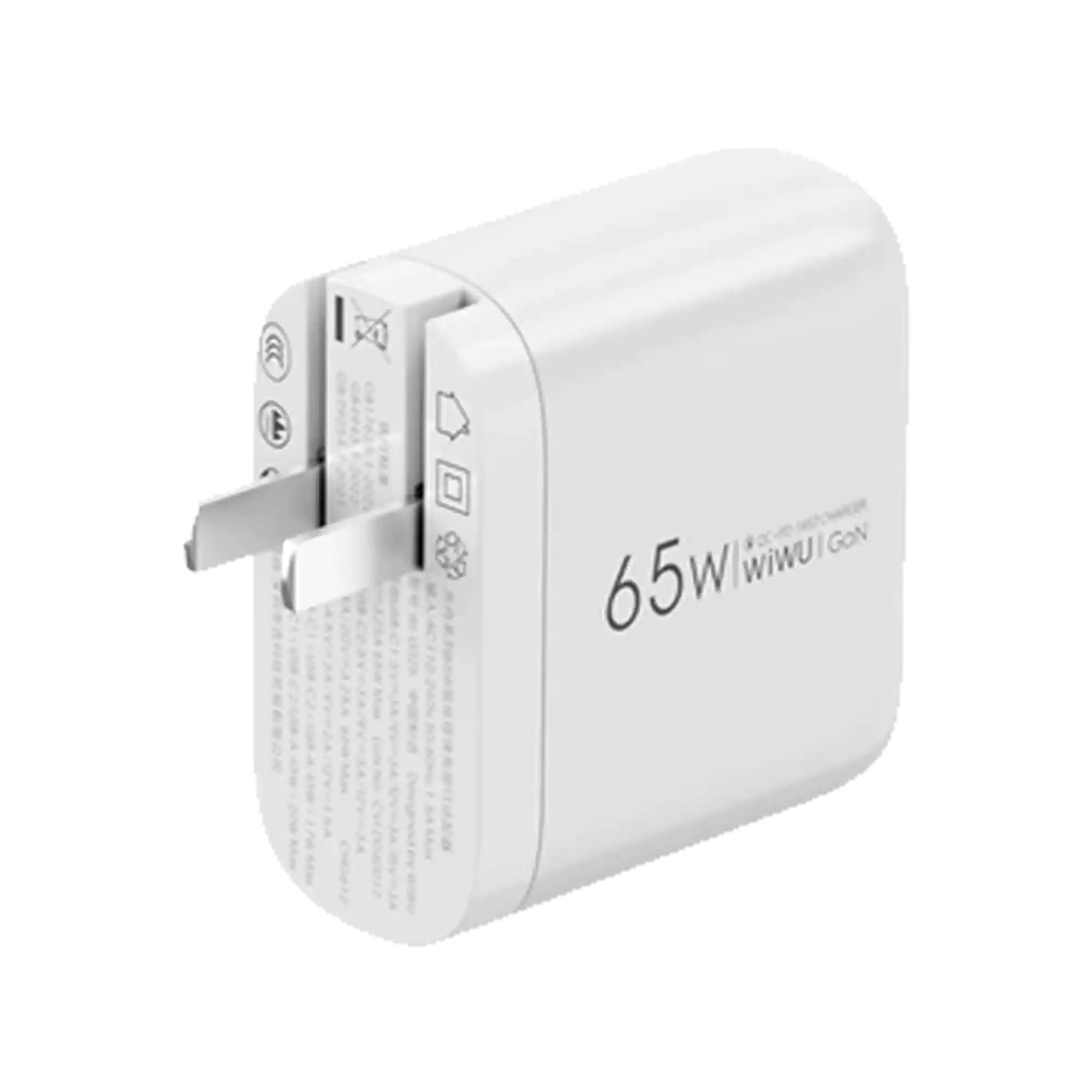 Wiwu Ark USB & Dual USB-C 65W Adapter Wi-U024