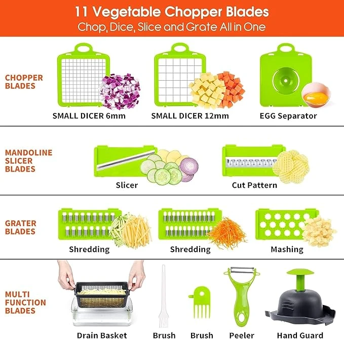 16 In 1 Multifunctional Vegetable Chopper