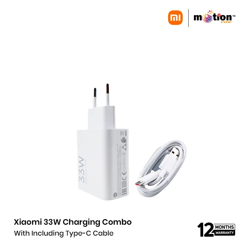Xiaomi 33W Charging Combo (Type-A) With Including Type-C Cable (EU Plug)
