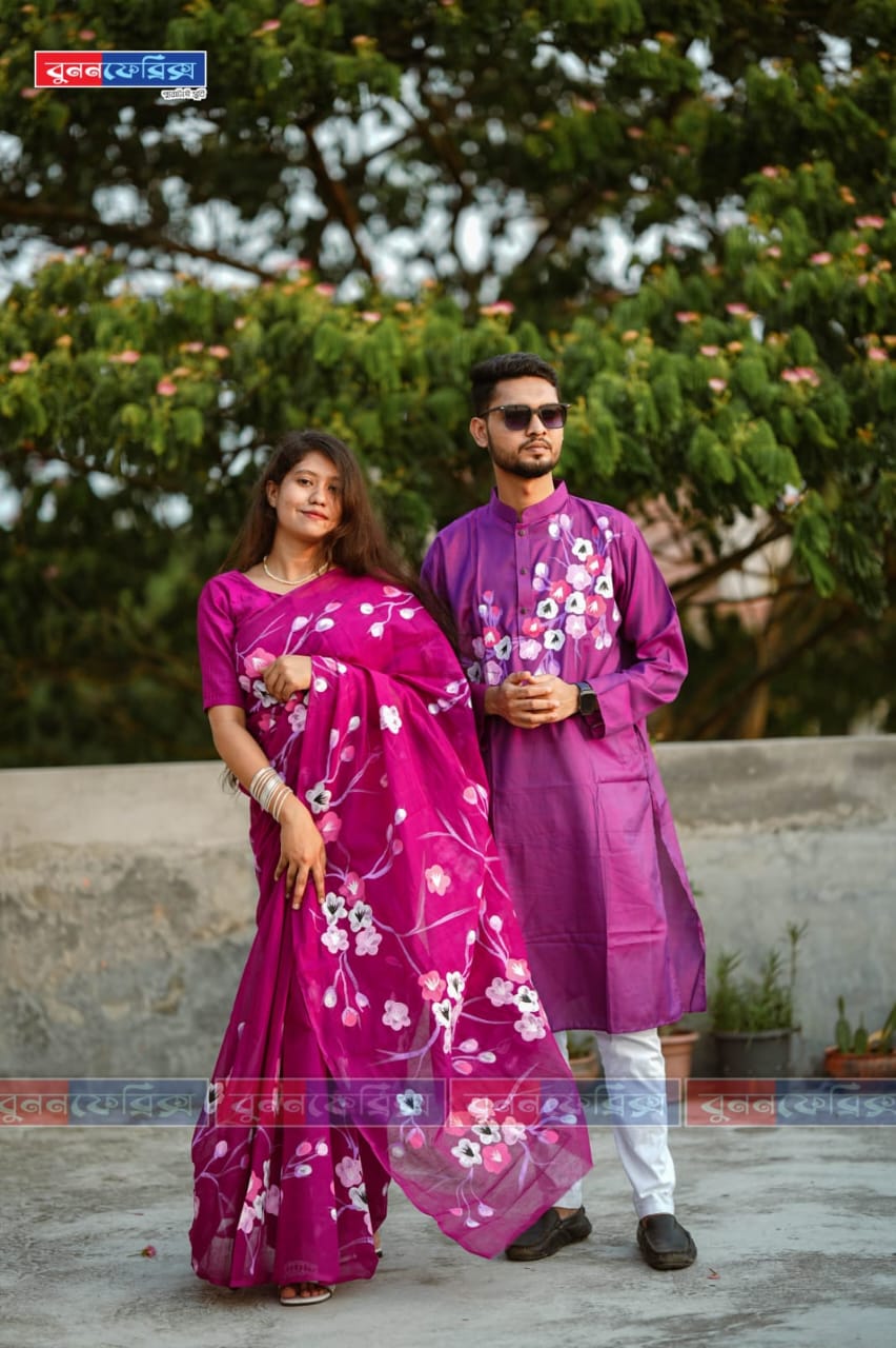 কাপল ড্রেস Couple Saree Sets