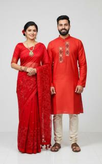 Premium Sharee Panjabi Couple Dress