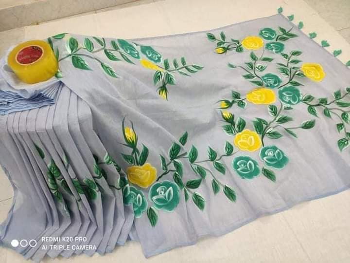 হ্যান্ডপ্রিন্ট শাড়ী