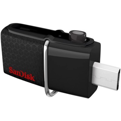 SanDisk 64GB Ultra Dual USB 3.0 Micro-USB OTG- Enabled Mobile Disk Drive
