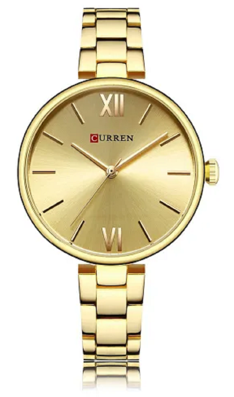 CURREN 9017 Luxury Brand Watch – For Women – Gold