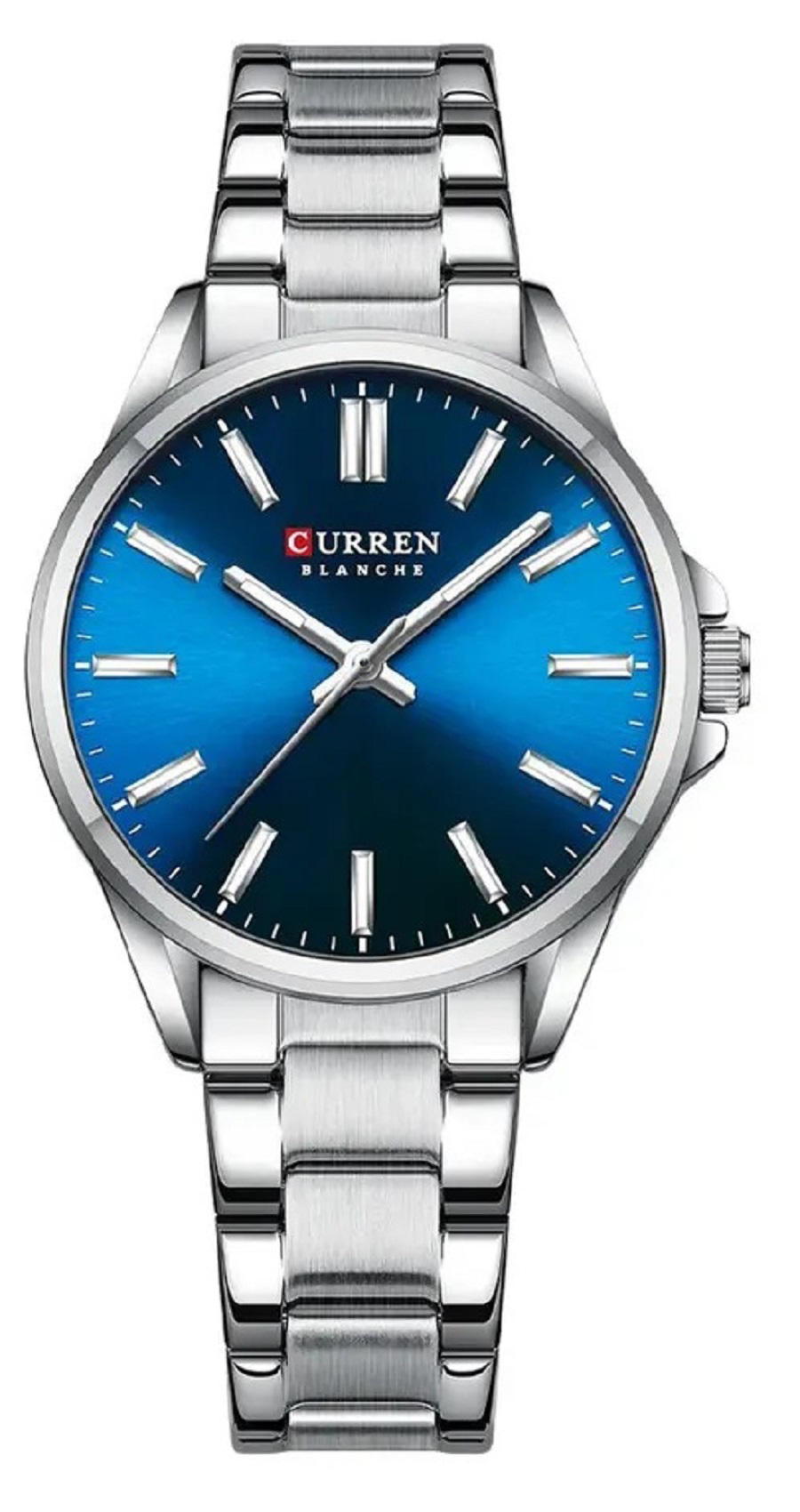 CURREN 9090 Watches for Women – Silver & Blue