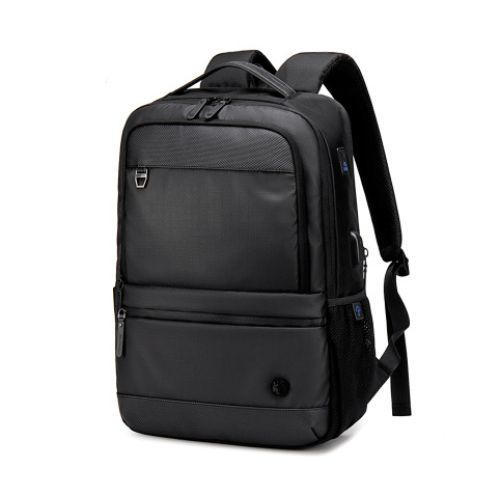 Golden Wolf GB00402 Water Resistant Laptop Business and Travel Backpack - Black