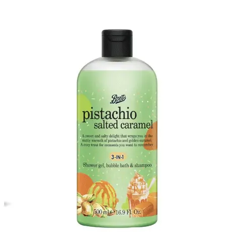 Boots Pistachio Salted Caramel 3 in 1 Shower Gel 500ml