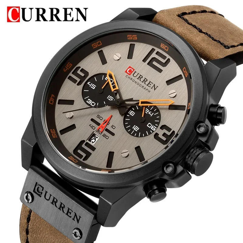 CURREN 8314 Casual Waterproof Watch - Brown