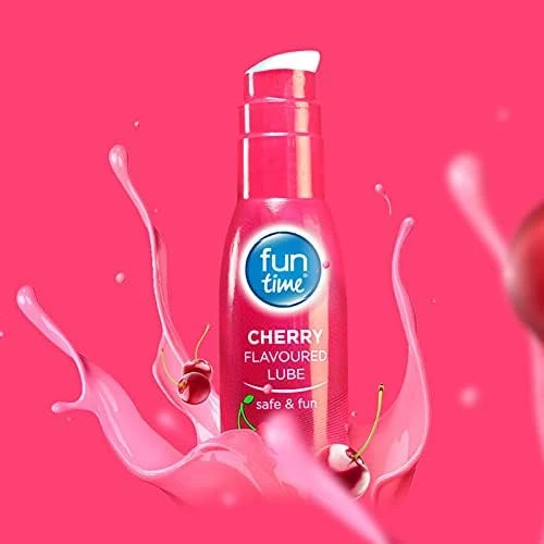 Fun Time Lube Cherry Lubricant Gel Water Based Red 75ml | UK