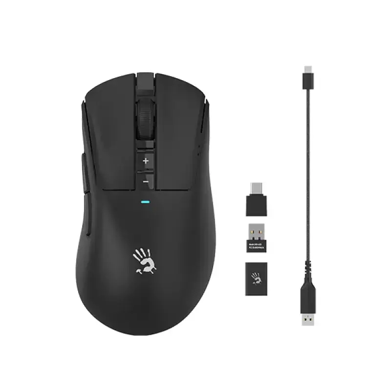 A4Tech Bloody R73 Pro Black Dual Mode Wireless + USB Type-C Gaming Mouse