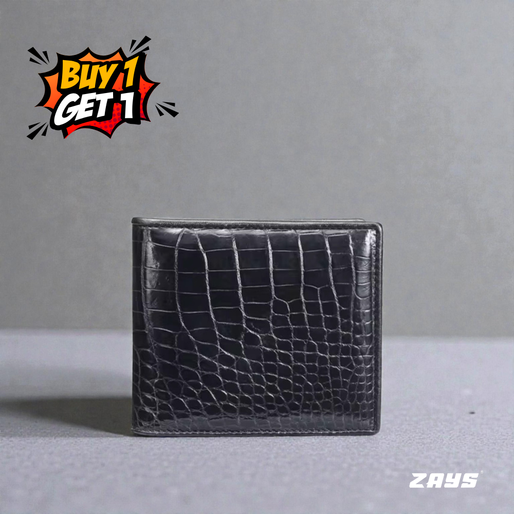 Zays Special Buy1 Get1 Offer - Premium Leather Belt and Wallet - Huge Savings on Quality Leather Accessories (ZSW122-ZMB101-Black)