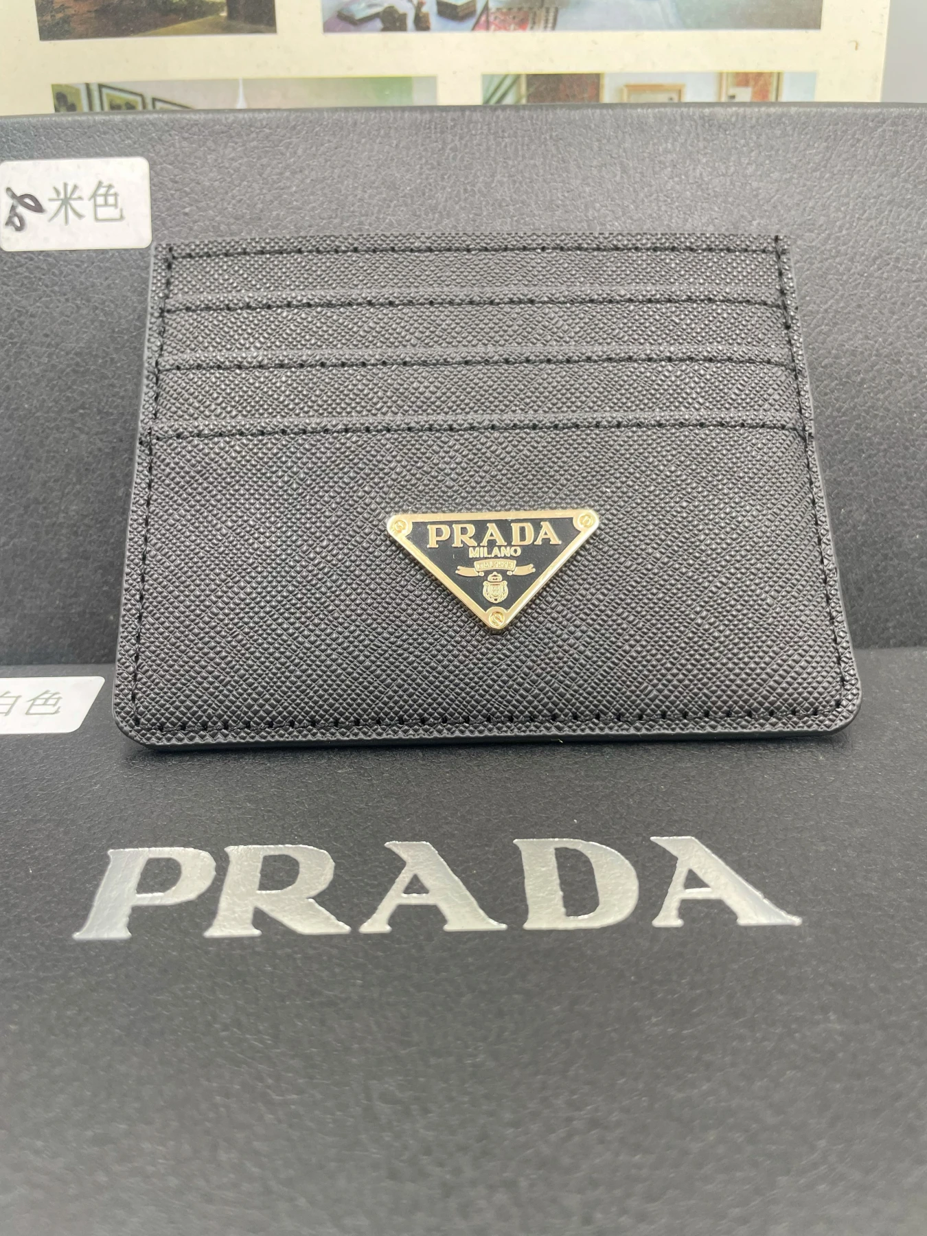 PRADA SAFFIANO leather card holder(A Grade Copy)