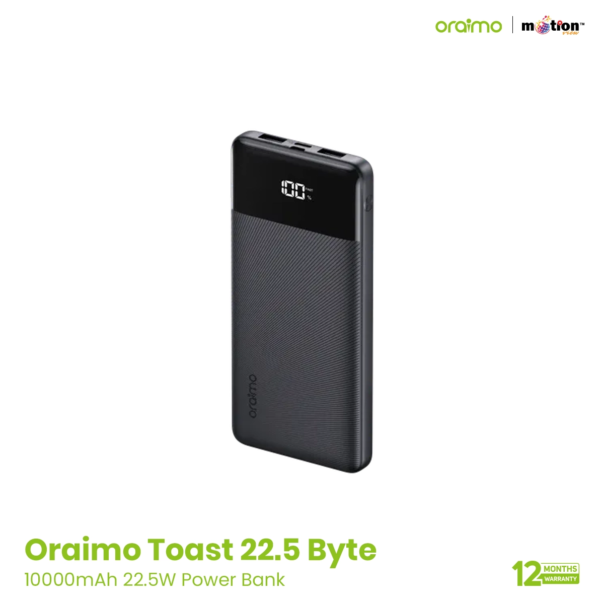 oraimo Toast 10000mAh Power Bank (OPB-7100Q)