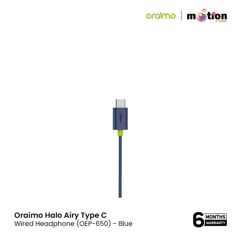 Oraimo Halo Airy Type C Wired Headphone(OEP-650)