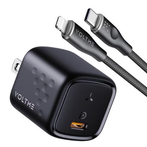 VOLTME Revo 20 Mini PD 20W US Fast Charging Adapter with Type-C to Lightning Cable