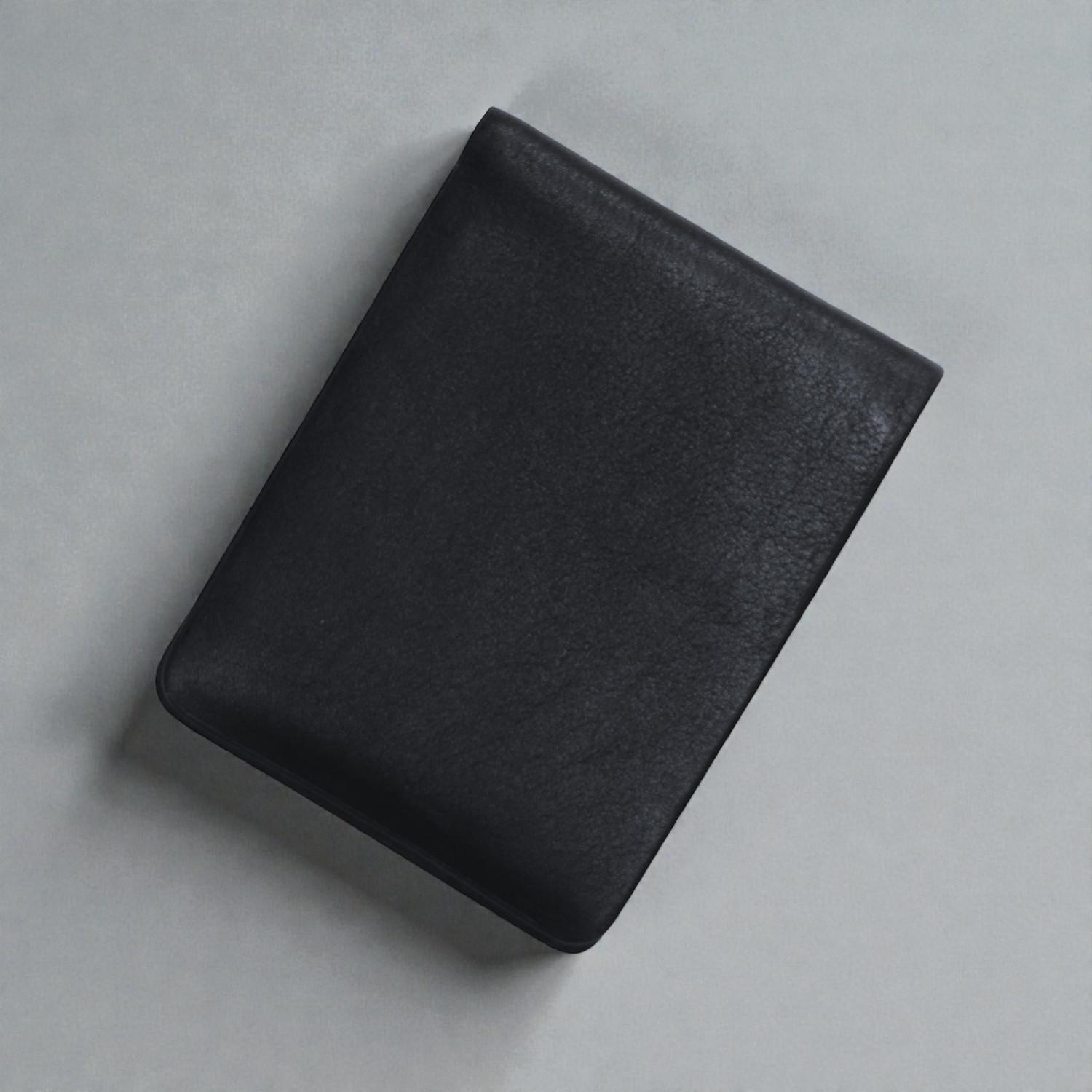 Zays Handcrafted Premium Leather Bifold Short Wallet ZSW103-Black