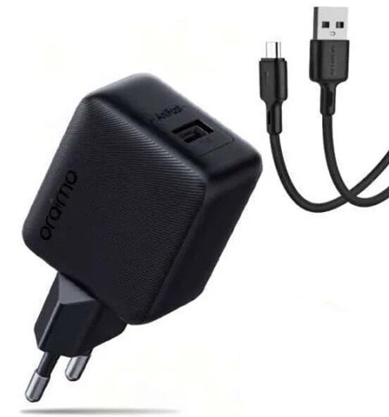 Oraimo Cannon 18S 18W Fast Charging Adapter with 1m Micro-USB Cable (OCW-5184E+M53)