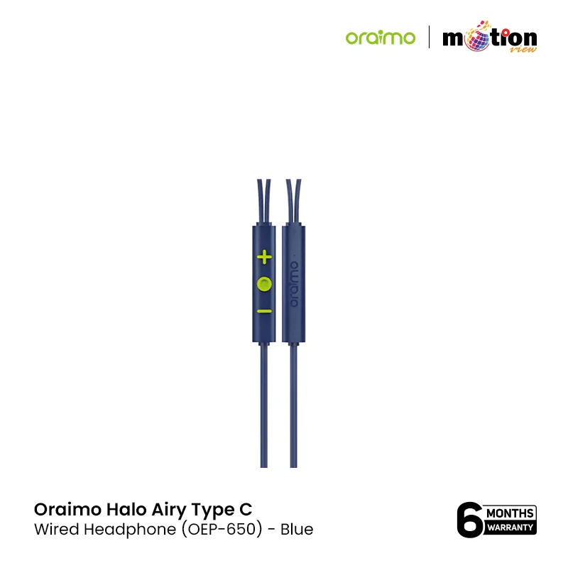 Oraimo Halo Airy Type C Wired Headphone(OEP-650)