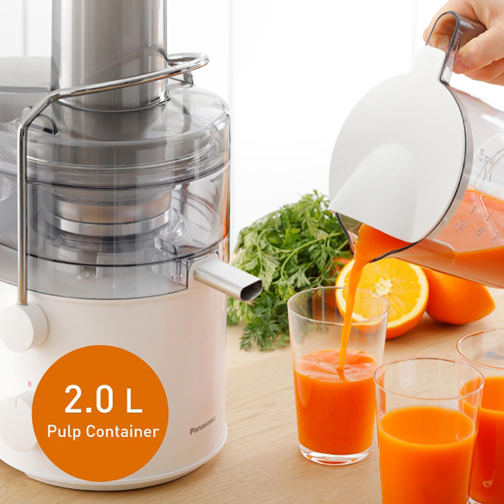 Panasonic MJ CB100 2.0 L Large-Capacity Juicer for Fresh, Smooth Juicing