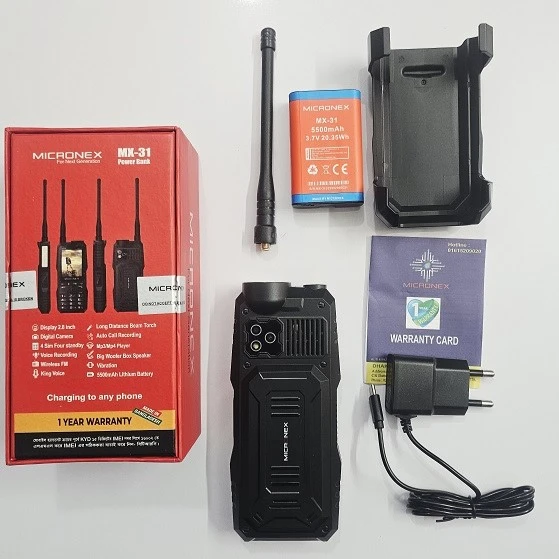Micronex MX31 Phone Network Antenna Mobile 5500mAh Battery 4 SIM