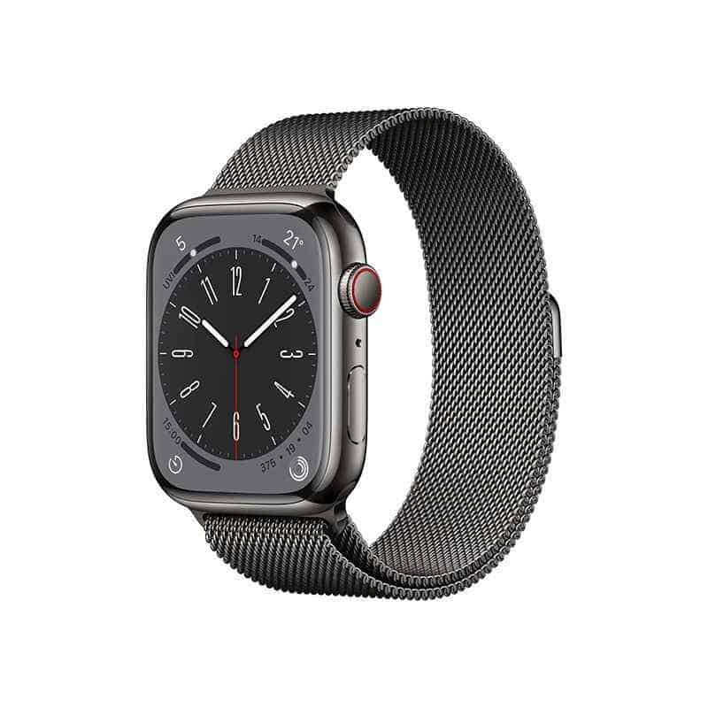 Apple Watch Series 8 Stainless Steel Case with Milanese Loop GPS+Cellular