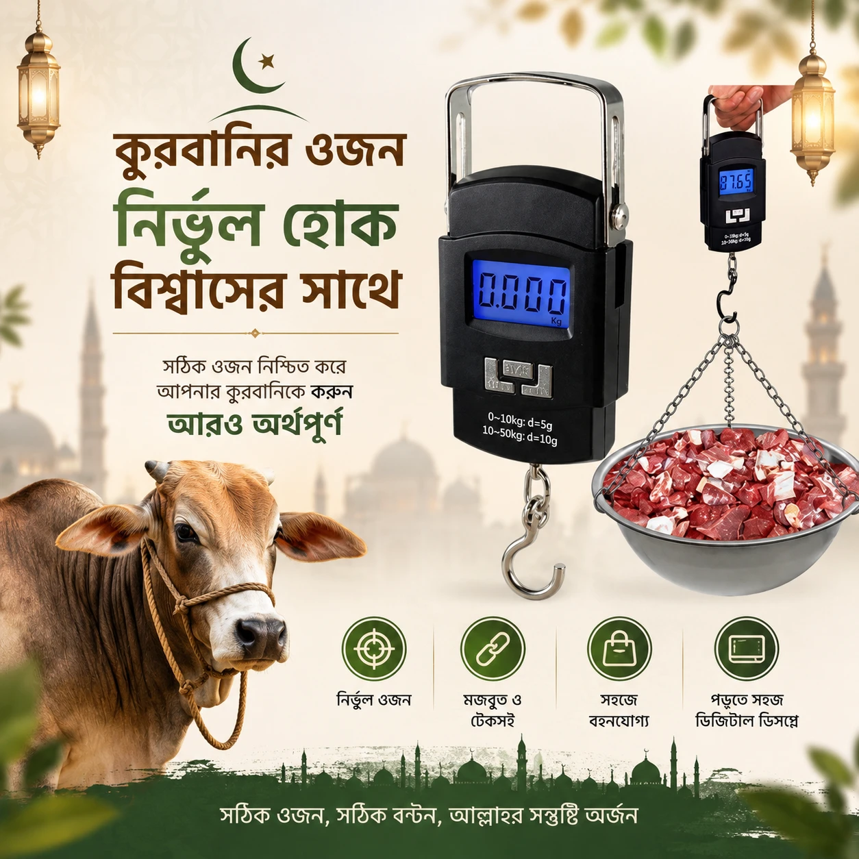 Portable Hook Weighing Machine Digital