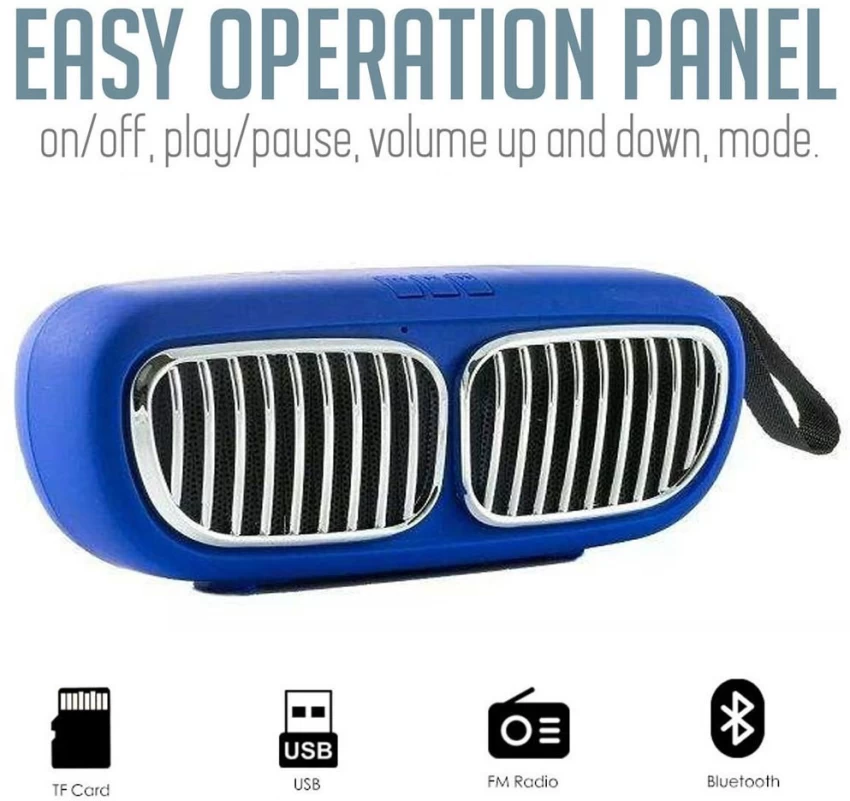 Portable Wireless Nbs-11 Bluetooth Speaker High Bass and Clear Sound Pendrive Support/Micro SD Card Slot with Built-in Microphone