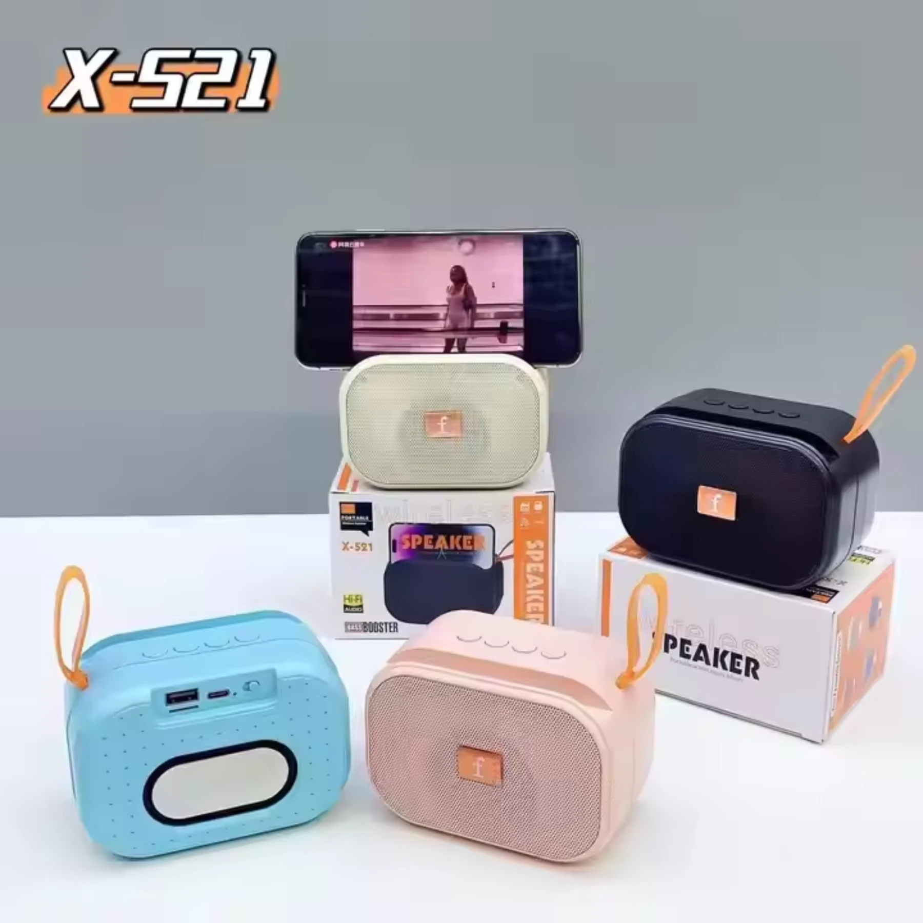 X-521 Bluetooth, USB, SD Card & FM Radio Supported Hi-Fi Audio Extra Bass Speaker
