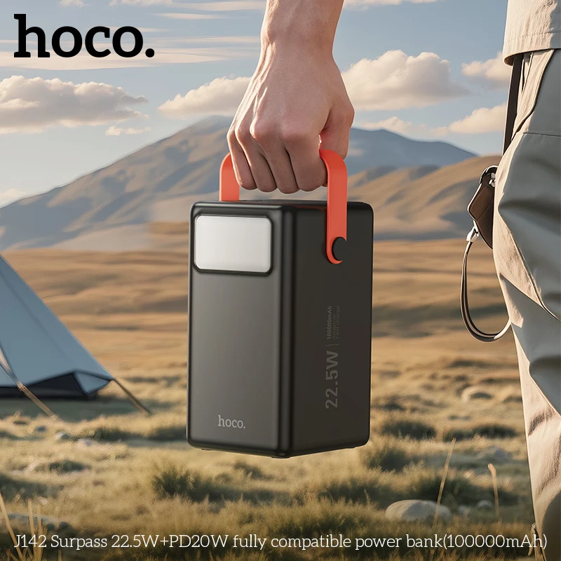 HOCO J142 22.5W+PD20W Fast Charging 1,00,000mAh Power House