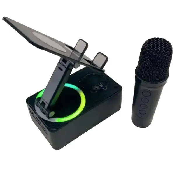 K98 Rotating Foldable Cell Phone Stand with Bluetooth Speaker