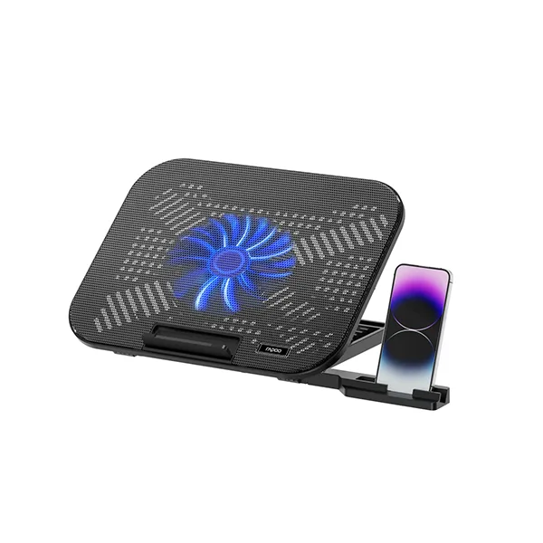Rapoo CF100 High-Efficiency Laptop Cooling Pad – Black