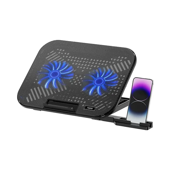 Rapoo CF200 High-Efficiency Laptop Cooling Pad – Black