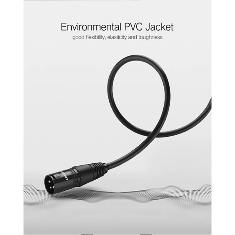 UGREEN AV130 (20714) Cannon XLR Male to Female Extension Cable - 10M