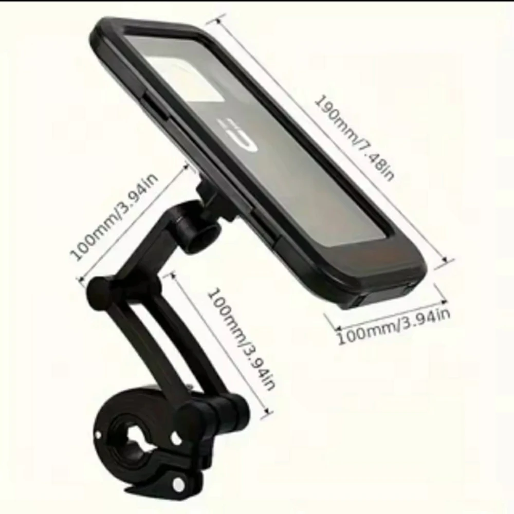 Waterproof 360° Rotation Motorcycle Bicycle Handlebar Mount Phone Bracket Holder