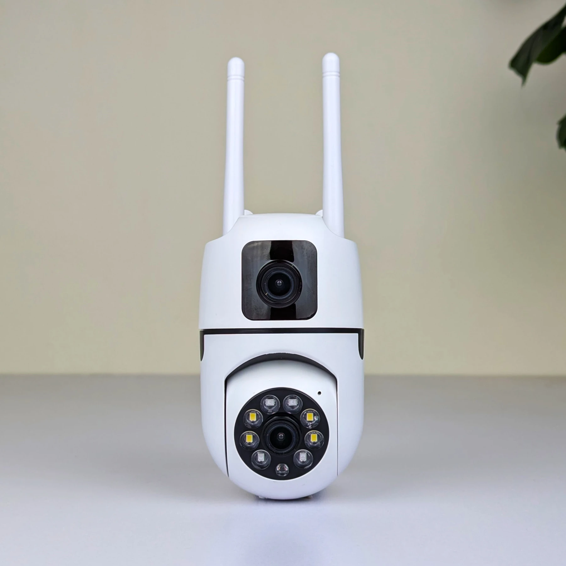 New V380 Mini Indoor PTZ Dual Lens Camera 4MP HD Smart Home WiFi Security for Baby Monitor Indoor Network Dual Lens Camera