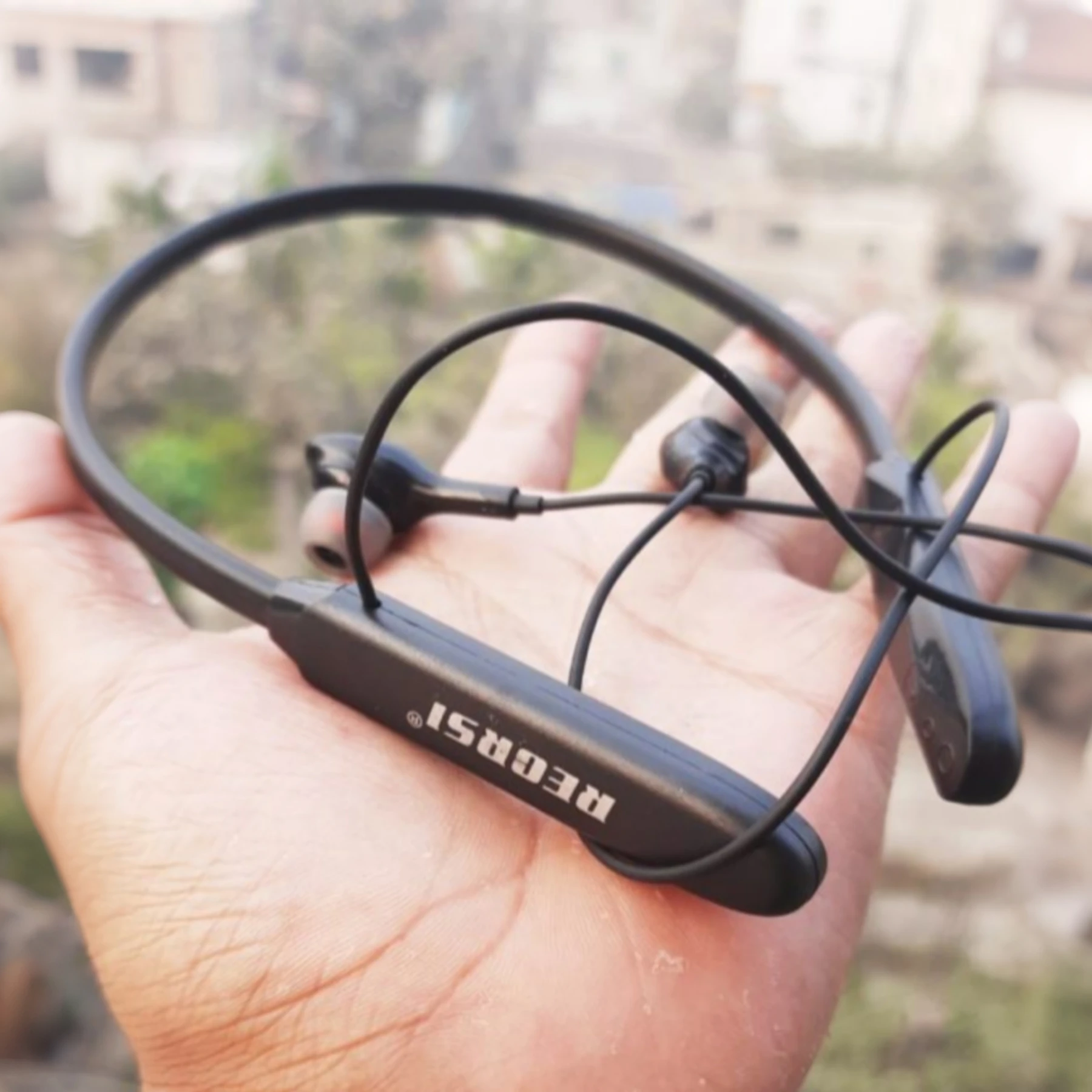 Recrsi RE-NY034 TF Card Expand Wireless Bluetooth Neckband