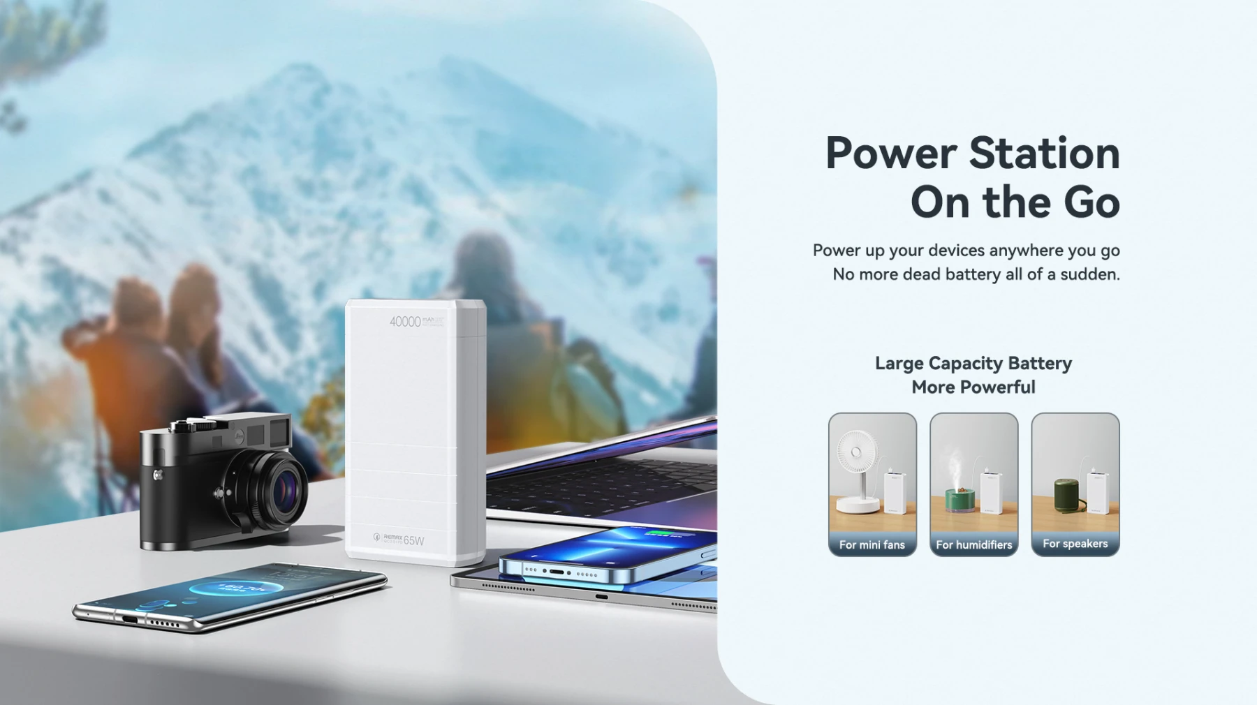 Remax RPP-310 Dinba Series 65W PD+QC Fast Charging Power Bank